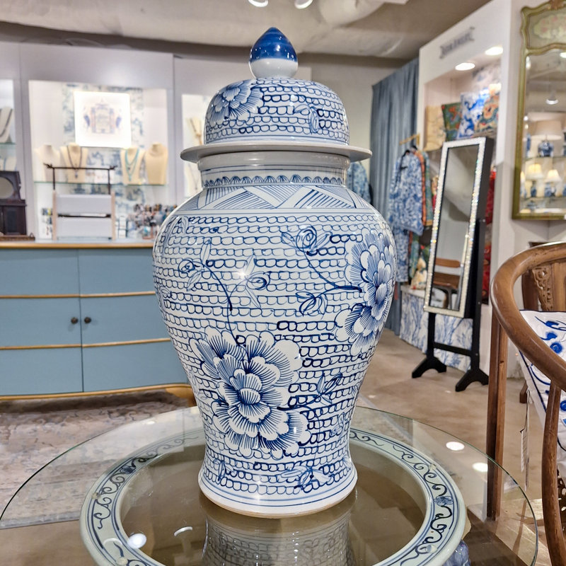 Handmade Porcelain Ginger Jar