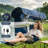Oversized Canopy Camping Chair with USB Powered Fan, Folding Outdoor Canopy Chair with Footrest and Side Shade, Portable Cooling Lounge Chair for Camping, Sports, Beach-129857765