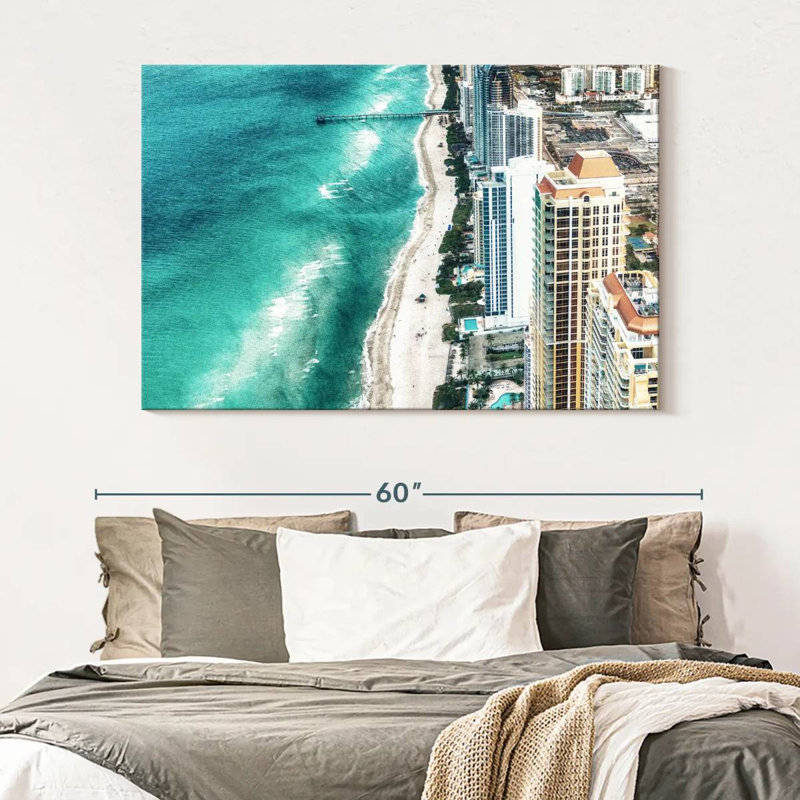 Nicci Miami Beach In Summer, 34" H x 51" W
