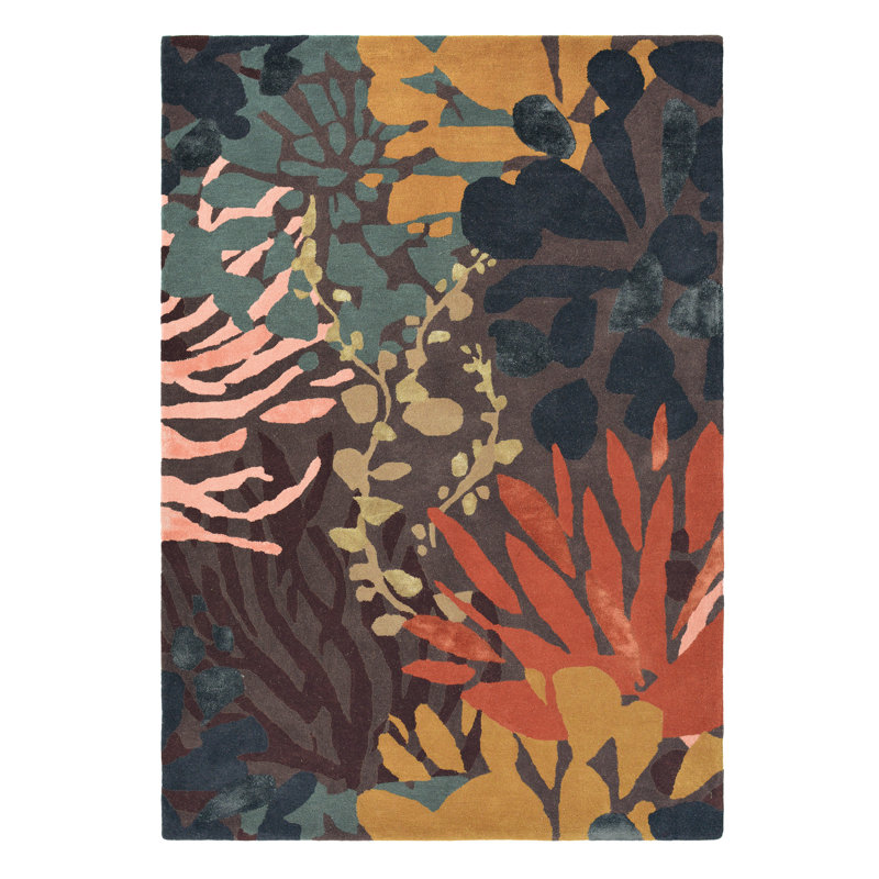 Abstract Area Rug, Rectangle 4'7" x 6'7"
