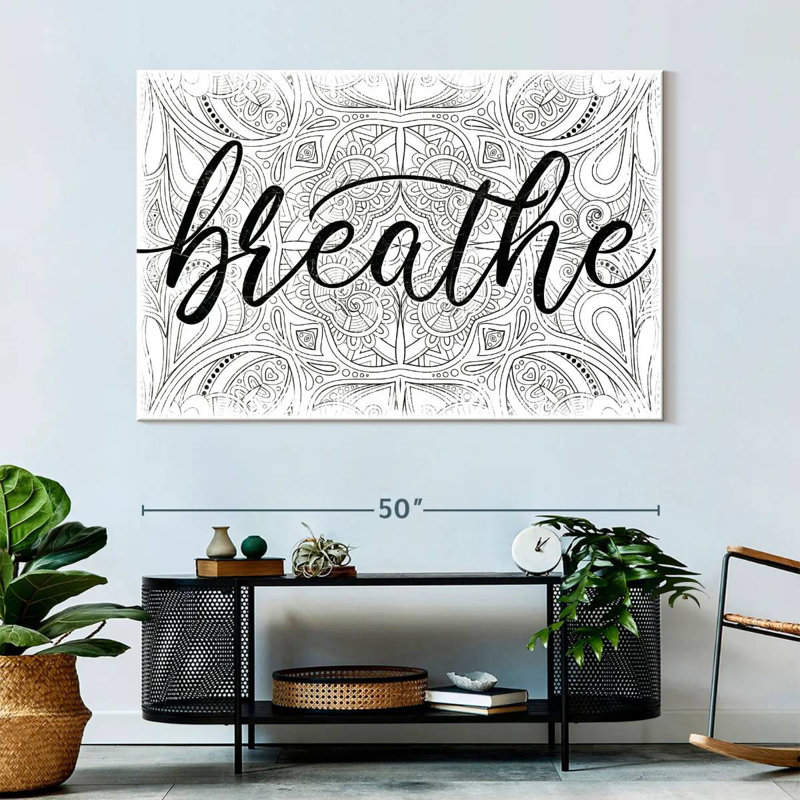 'Breathe Zen Pattern, 34" H x 51" W