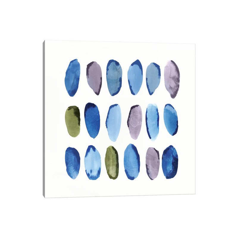«In Queue II» par Isabelle Z - impression d'art graphique, H 18 po x l 18 po x 1,5 po, Pas de tapis, Toile tendue