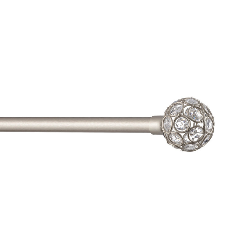 Tringle à rideaux réglable Breene, 36 po - 72 po, Argent