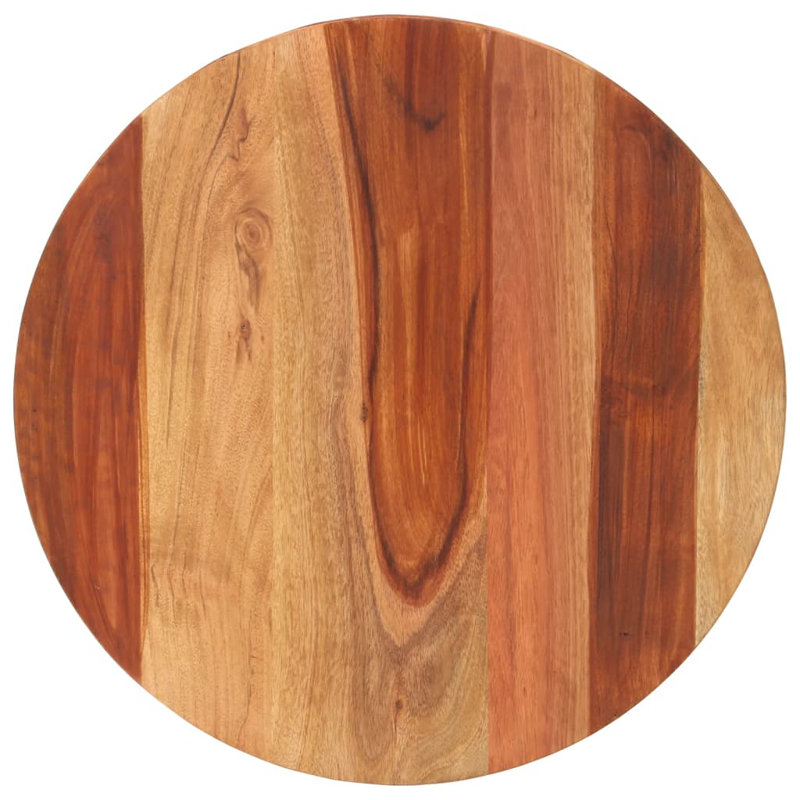  Table Top Brown Solid Sheesham Wood 19.7 In Diameter Durable