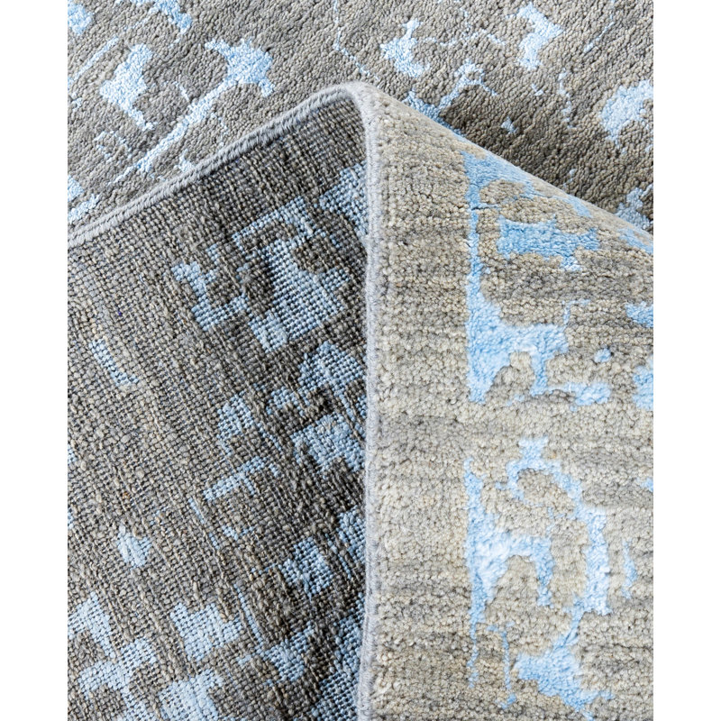 Overdyed One-of-a-Kind 9' 4" X 12' 3" Hand Knotted Area Rug