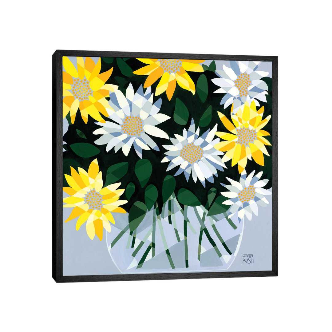 A Bouquet Of Delightful Daisies von Barbara Rush - Galerie-umwickelte Leinwand GiclÃ©e auf Leinwand