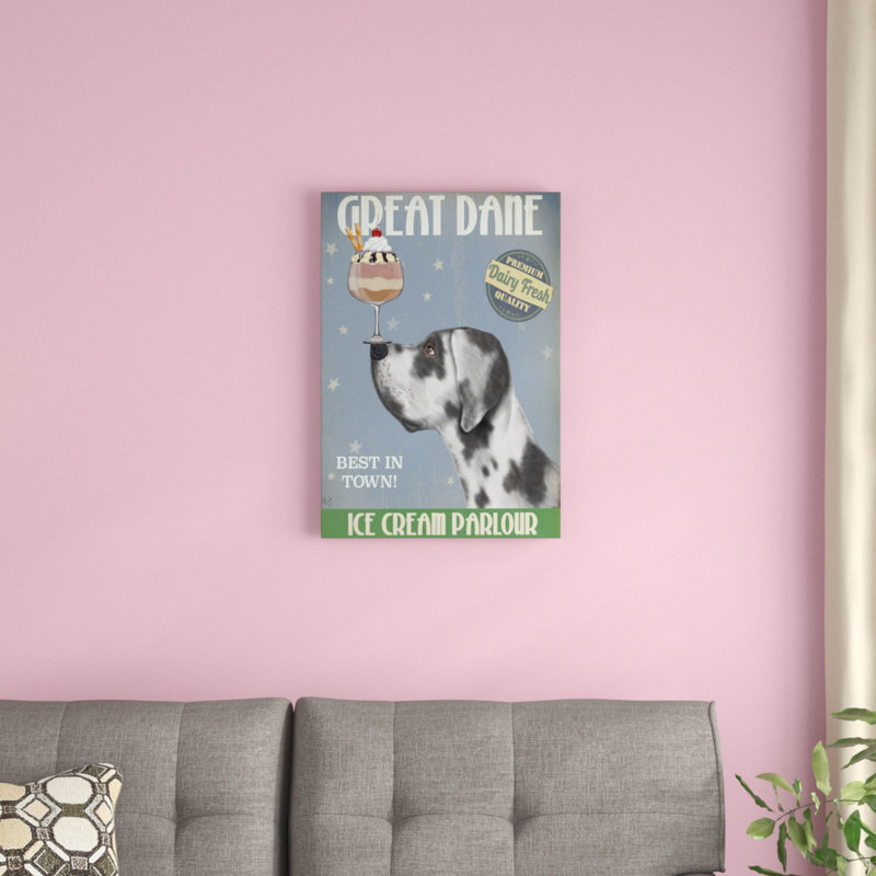 « great-harlequin ice crème », reproduction d’impression sur toile tendue Fab Funky, H 12 po x l 8 po x P 0,75 po