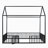 Metal House Bed With Fence-2039511037-2039511038