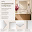 Miroir de salle de bain carré Lilian, miroir mural carré en nickel brossé, 76 x 76 cm (30 x 30 po)-1872490978-1872490979