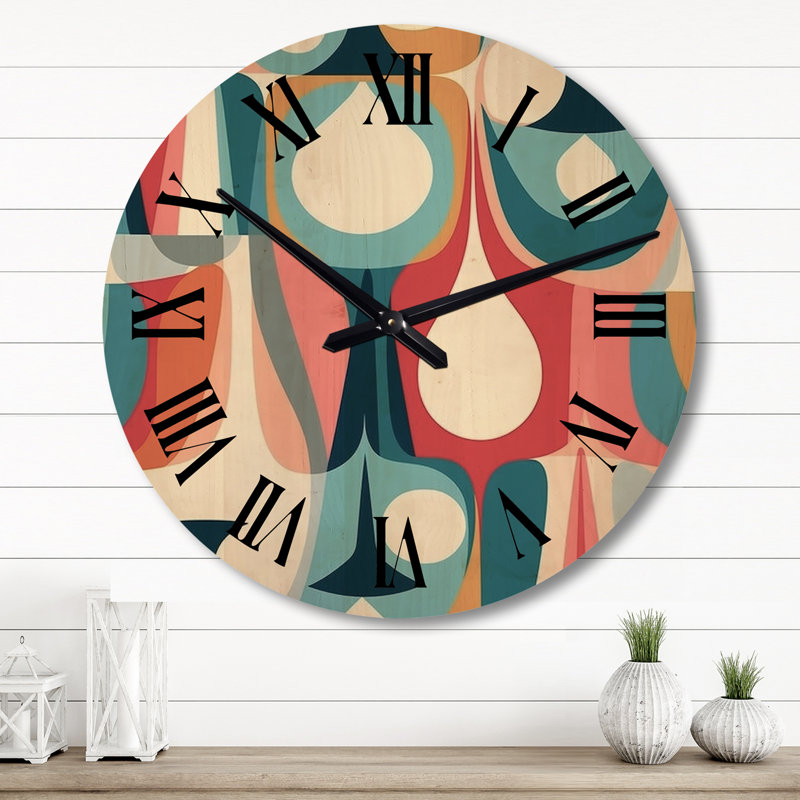 Très grande horloge murale rétro, Grand