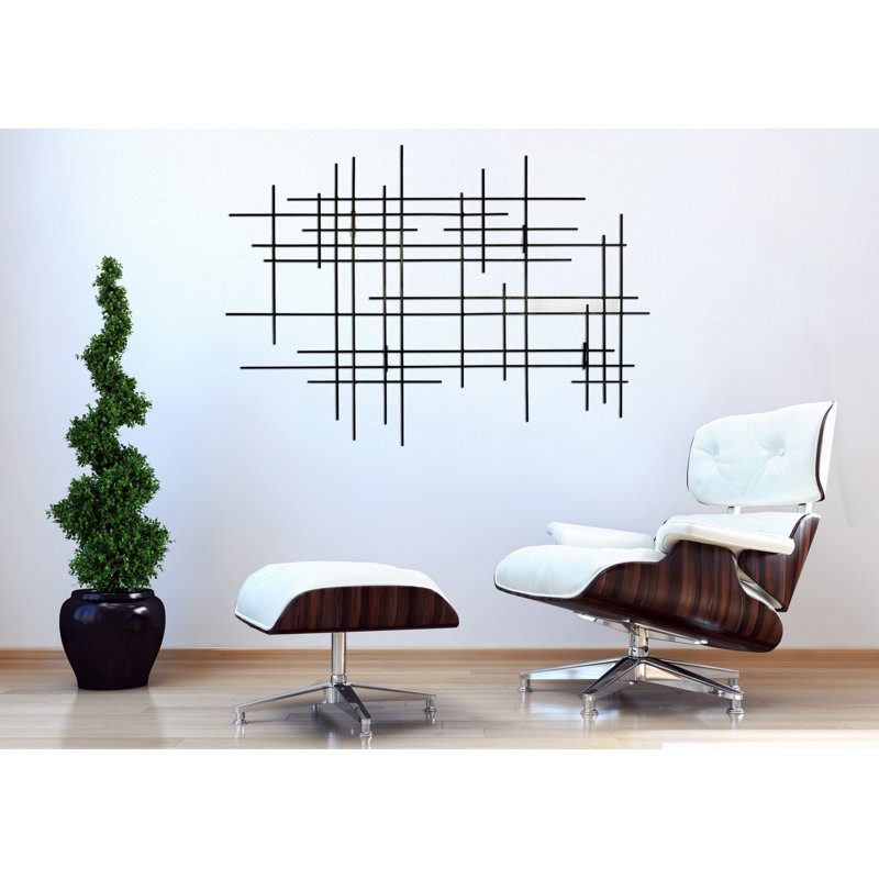 Linear I Handmade Modern Abstract Wall Decor on Metal