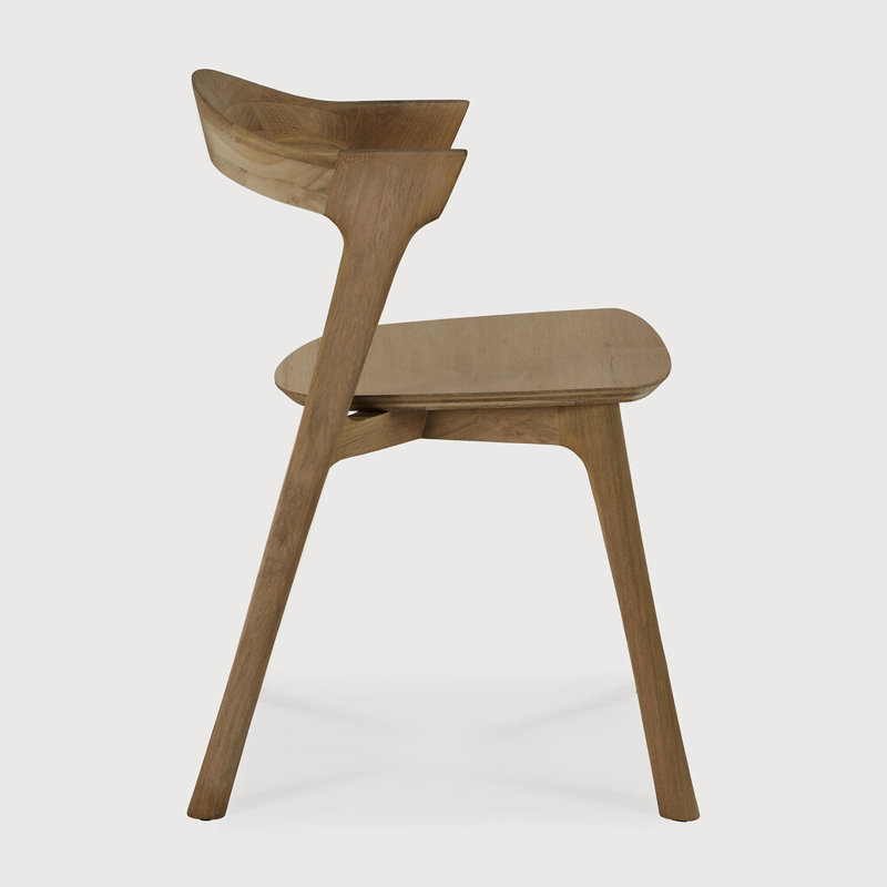 Bok Solid Wood Dining Chair, Brown
