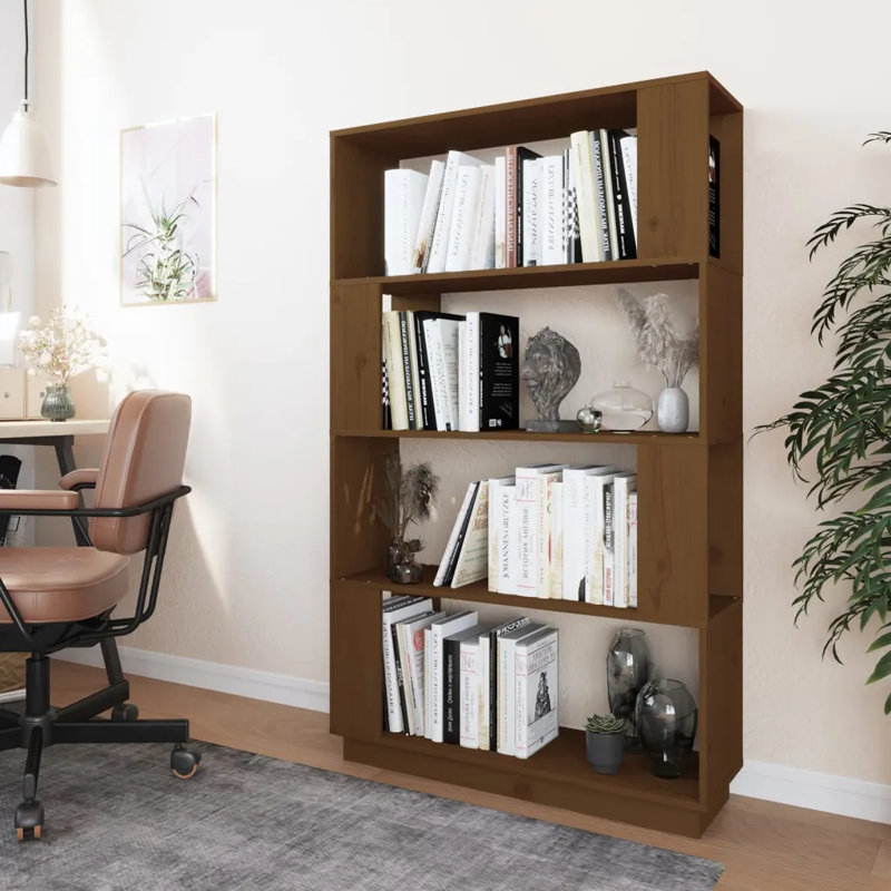 Irazema 132cm H x 80cm W Standard Bookcase, Brown