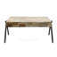 Table basse en bois de manguier, gris - Design industriel avec métal et bois robuste, largeur de produit de 27,34 po, matériaux de fabrication experte de 13,94 po, profondeur de paquet de 30,5 po
