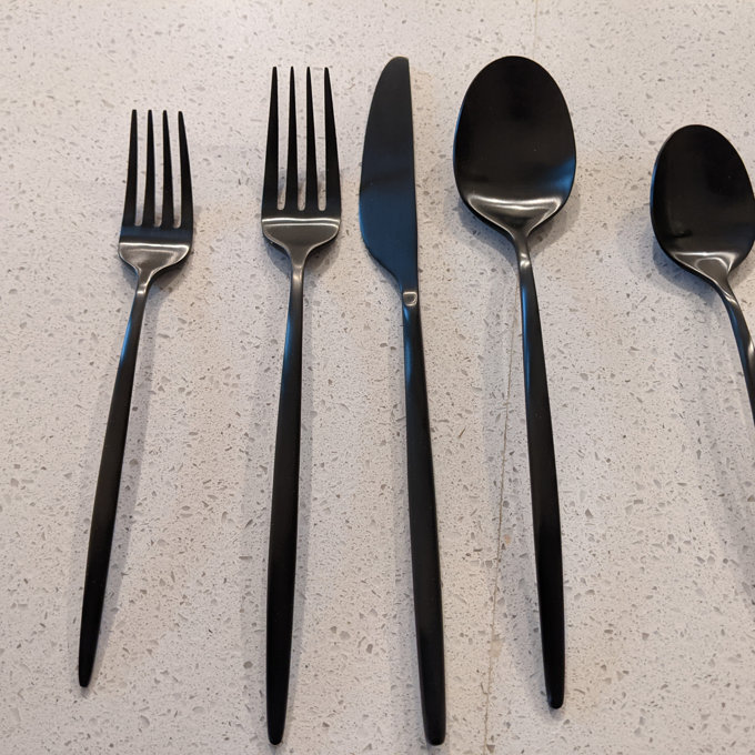AllModern Barrona Stainless Steel Flatware - Service for 4 - Champagne