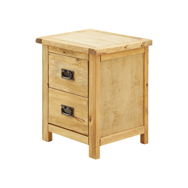 Nagle 45cm W Solid + Manufactured Wood Bedside Table
