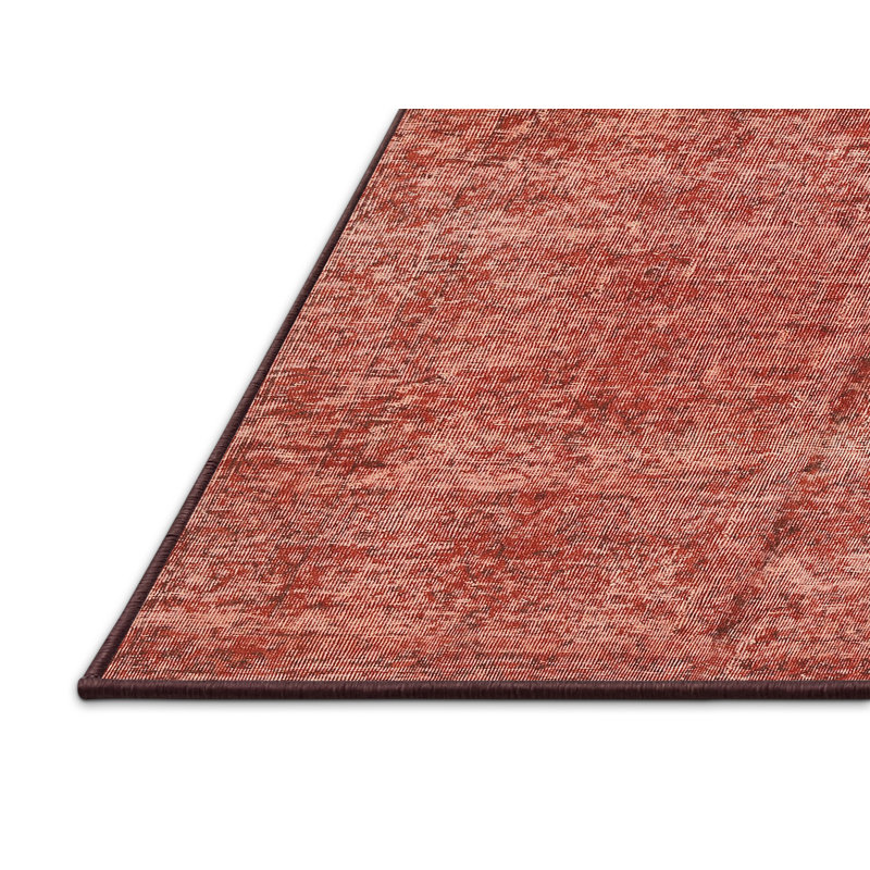 Tapis orange / gris en laine Abstract, Rectangle 3 pi x 5 pi