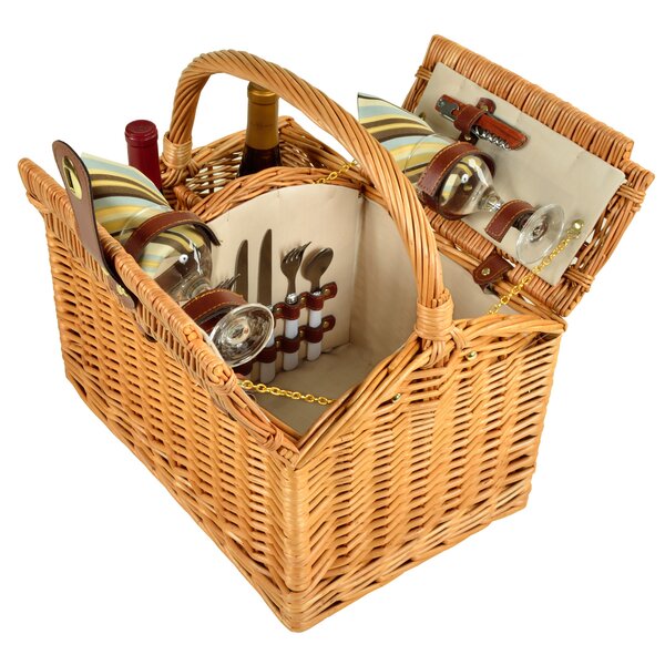 Arlmont & Co. Canvas Picnic Basket & Reviews