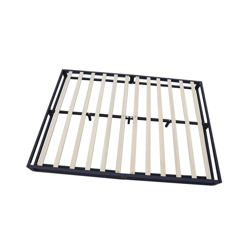 BASICS Metal Platform Bed Frame With Slatted Frame, Kingsize (5')