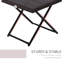 Square Metal Folding Outdoor Bistro Table , 40cm cm W 40cm cm D