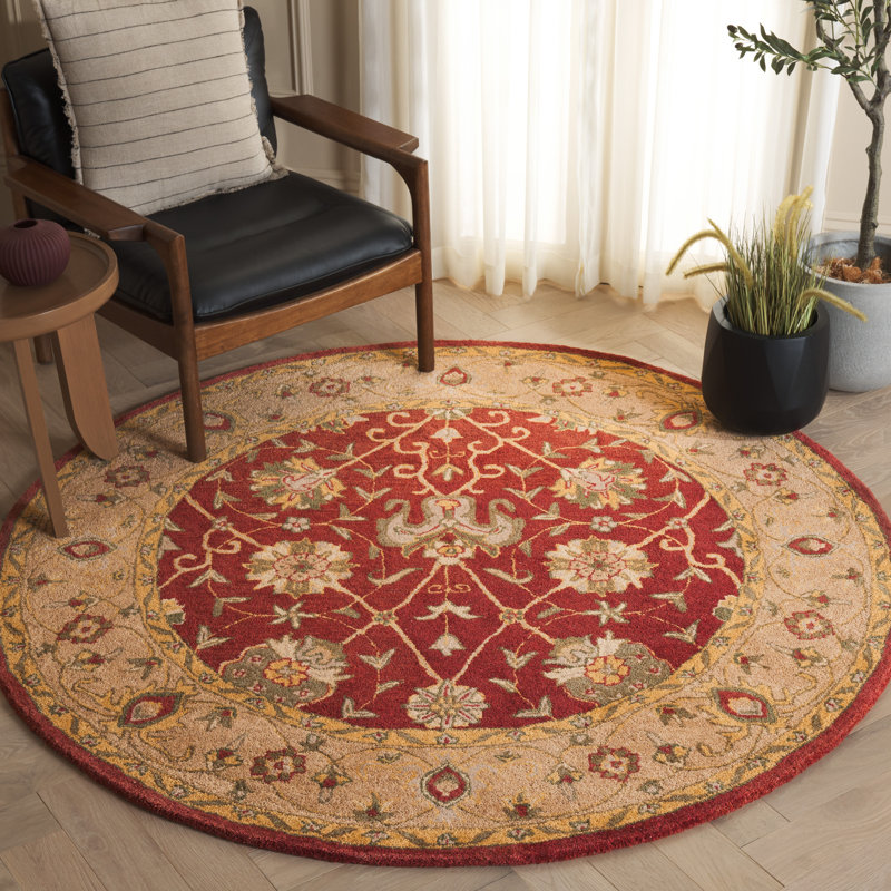 Dunbar Hand Tufted Wool Oriental Rug, Round 6'