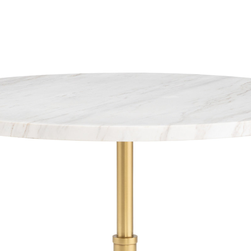 Myles Accent Table Large (Oil Rubbed Bronze), Natural Brass