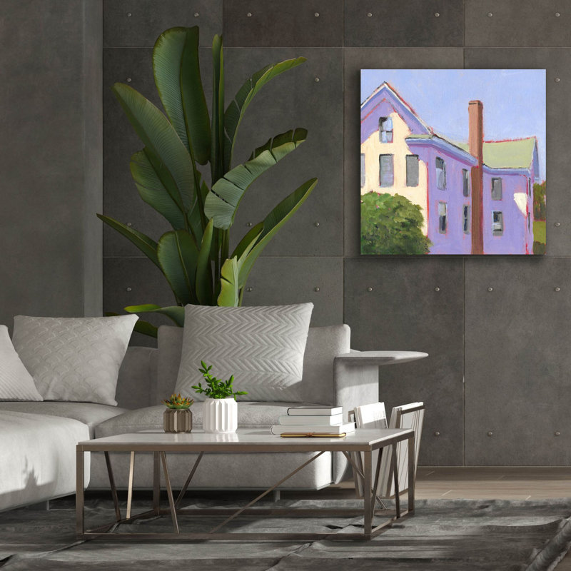  «Bucolique Structure 4» par Carol Young, art mural sur toile, 37 po x 37 po