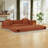 80" Queen-Size Futon Sofa Bed Foldable Couch Bed With 2 Pillows - No Assembly Required-795139718