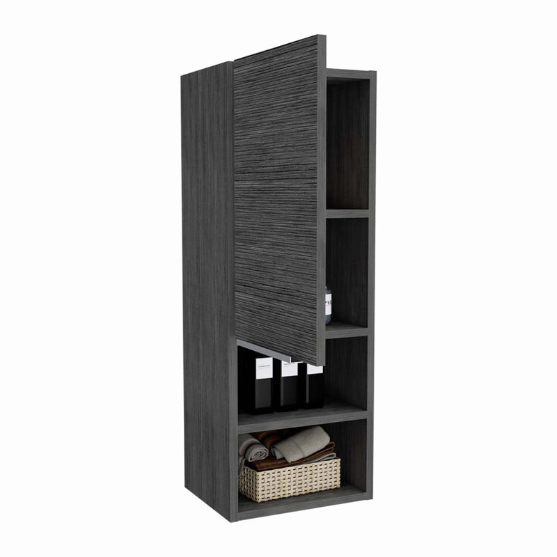 Armoire d'appoint Dequindre, Gris foncé