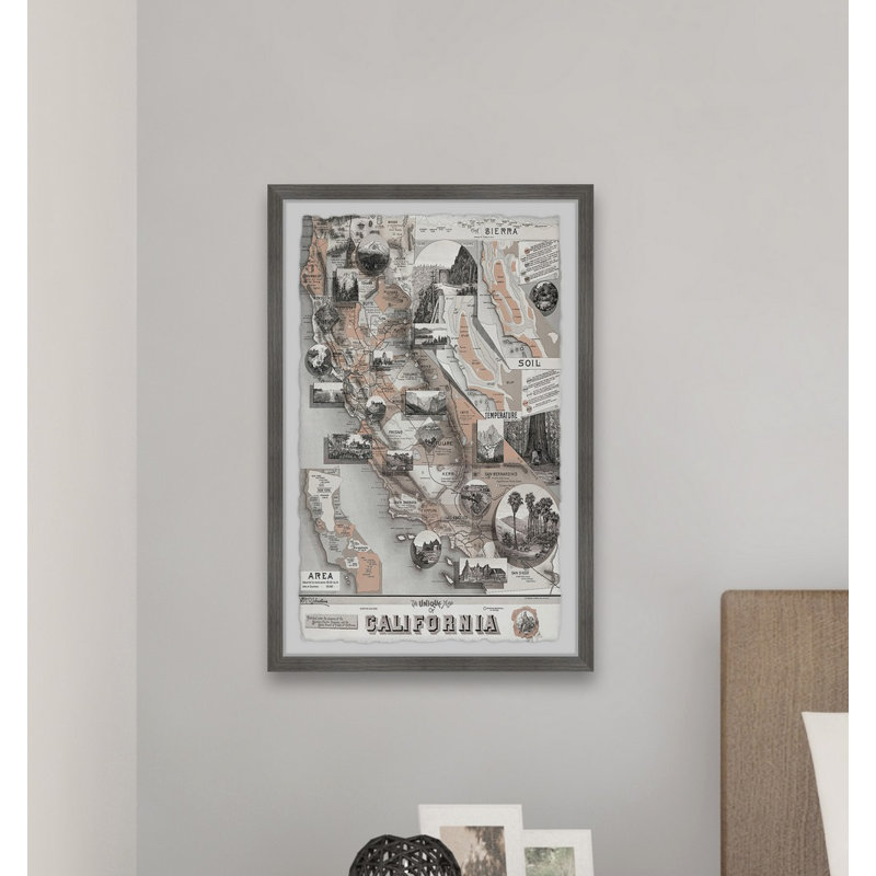 «When in Cali» par Marmont Hill - reproduction d'art sur papier, H 18 po x l 12 po