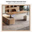 Bureau de direction moderne à hauteur réglable de 62,99 po-1955884141