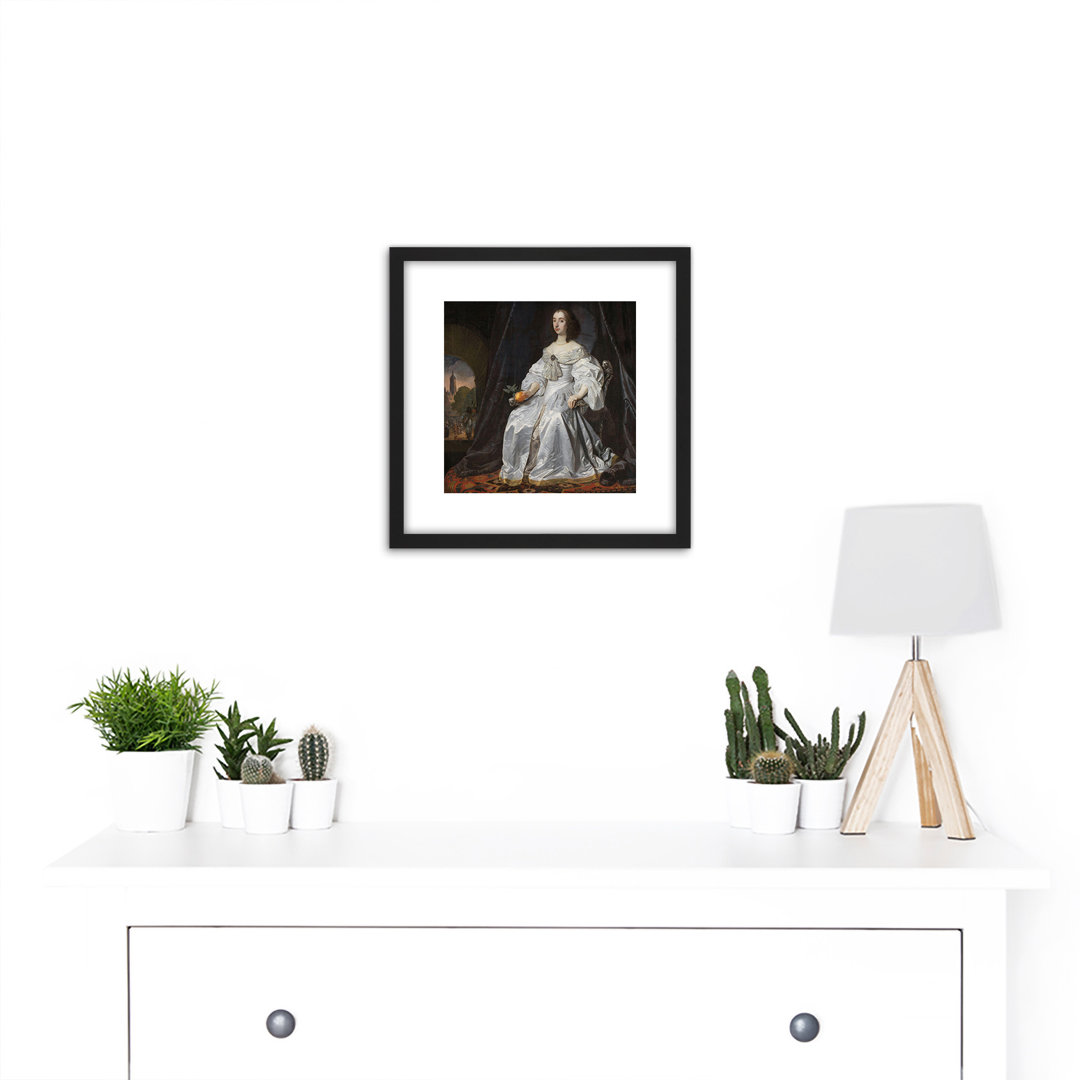 Mary Stuart Princess Of Orange by Bartholomeus Van Der Helst - Single Picture Frame Painting