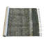 Tapis gris en coton tissé à plat à la main à motif géométrique-417949334
