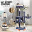 Cat Tree 45.2" Cat Tower with Cat Condo Sisal Scratching Post Dark Grey