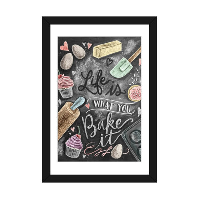 «Life Is What You Bake It» par Lily & Val - reproduction d'art sur toile tendue