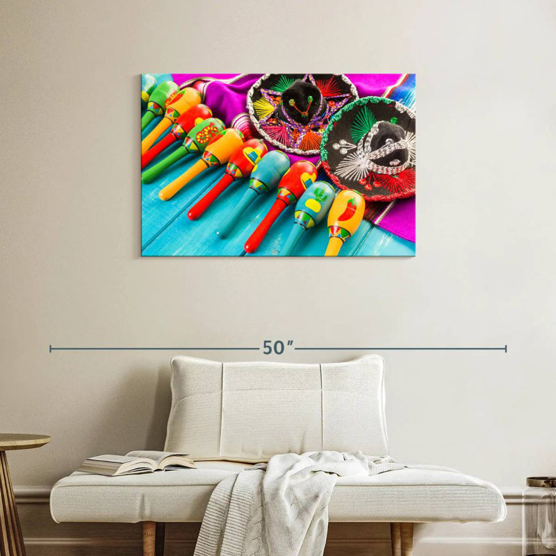Maracas de la fête mexicaine Lelend, H 24 po x l 36 po