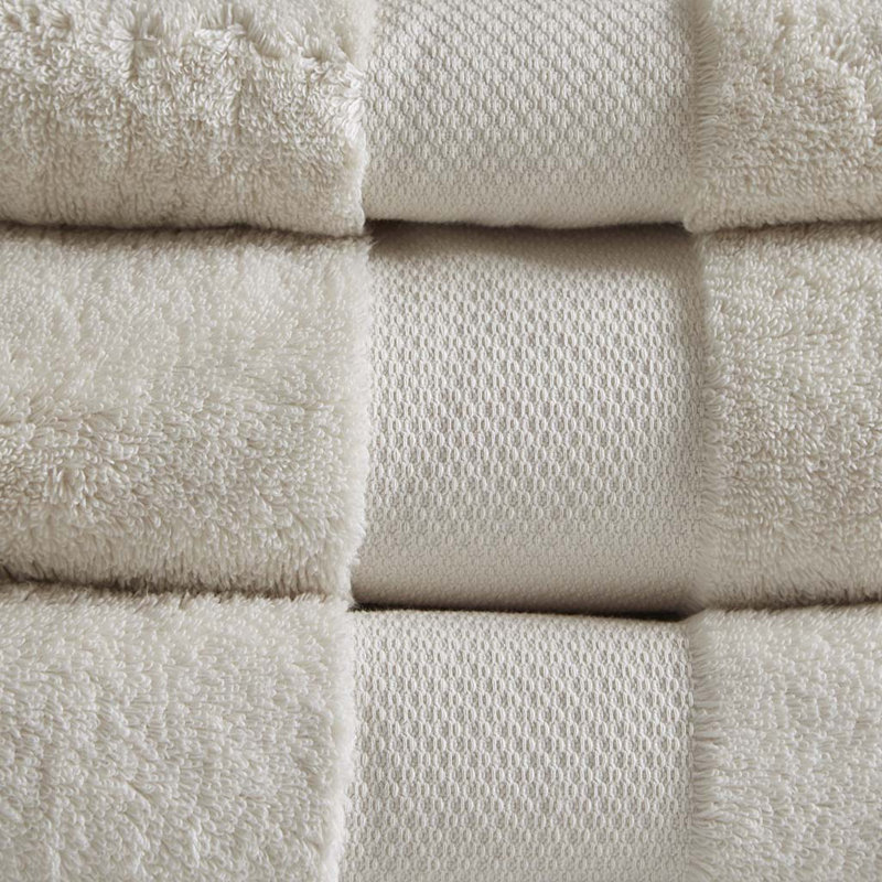 Gracie Mills Forrest Splendor  Cotton 6 Piece Towel Set, Natural 623gsm