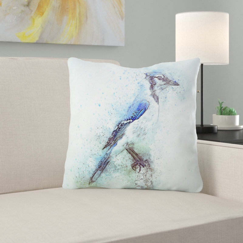  Housse et insert de coussin carré extérieur Bird, Synthétique, Extérieur