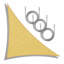 Voile d'ombrage en triangle Amgo-111680026-111680027