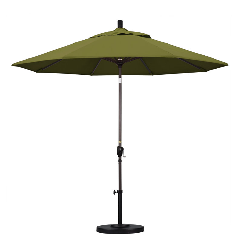Parasol de marché 9 pi Ayomipo, Palmier - Pacifica, Hammertone Grey