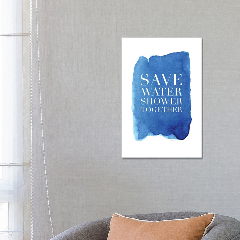 Shower Together by Mercedes Lopez Charro - Wrapped Canvas Gallery-Wrapped Canvas Giclée, 66.04 cm H x 45.72 cm W x 1.91 cm D