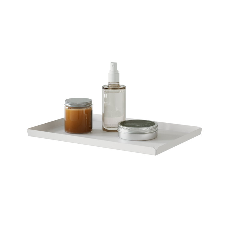 LARS Bathroom Tray, White, 2 cm H x 30 cm W x 20 cm D
