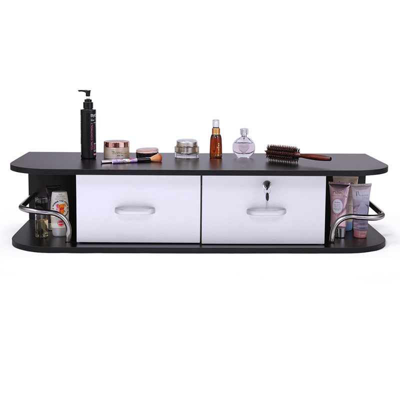 Barber Station1 Bathroom Cabinet, Black/White