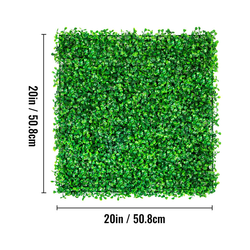Jensen 1.6'' Faux Boxwood Hedge, 1.6" H x 20" W x 20" D, 24