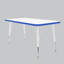 Table rectangulaire d'activités thermofusionnées avec pieds réglables et pivotants standard-113909078-113909081