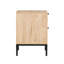 Ensemble de 2 tables de chevet rectangulaires en rotin avec tiroir 2