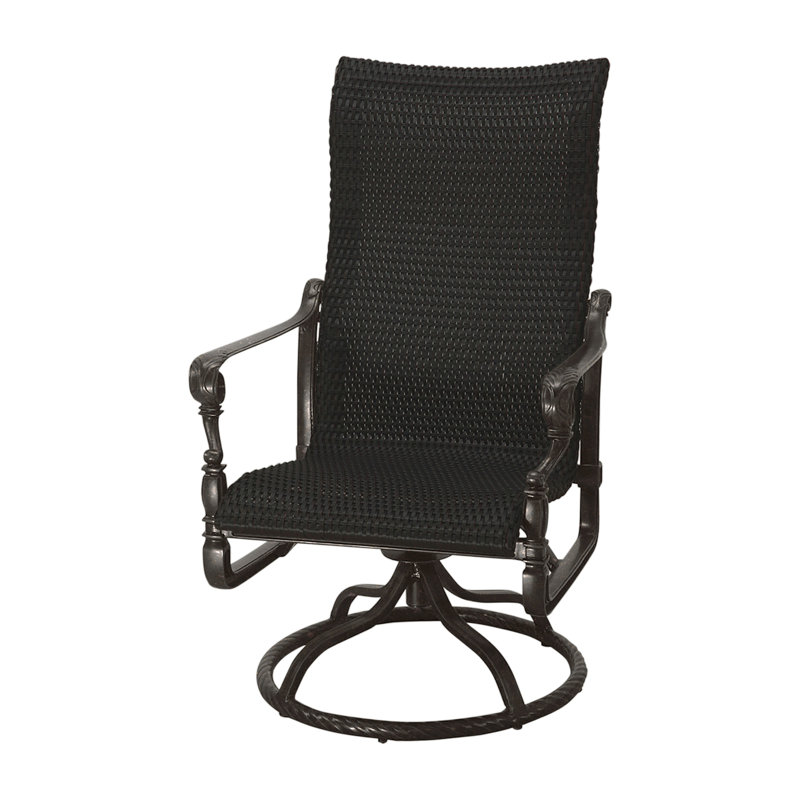 Grand Terrace Outdoor Rocking Wicker/Rattan Chair, Vintage, Mahogany