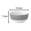 Waterside 16pc Premium Diamond Porcelain Dinner Set with Silver Rim