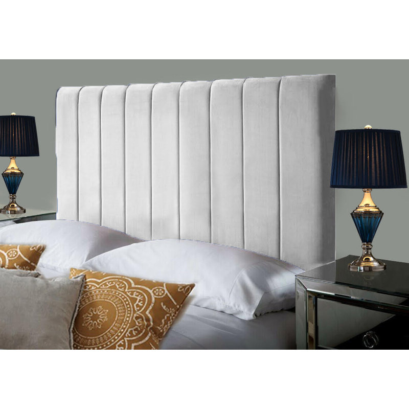 Upholstered Headboard, Silver, Super King (6')