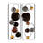 Decorative Metal Wall Accessory (2 Pieces), Hand-Painted Design, 12.6 x 36.2 x 1.6 inches | 100% Metal Construction, Lightweight at 7.5 lbs | Unique Home Decor, Adds Character to Any Room